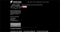 Desktop Screenshot of frontpagephotographysa.com